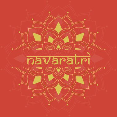 Navaratri festivali için poster tasarımı