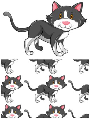 Beyaz üzerinde yalıtılmış Dikişsiz tasarım deseni