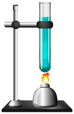 Halka standında sıvı bulunan test tüpü