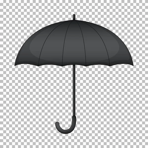 Czarny parasol bez grafiki — Wektor stockowy