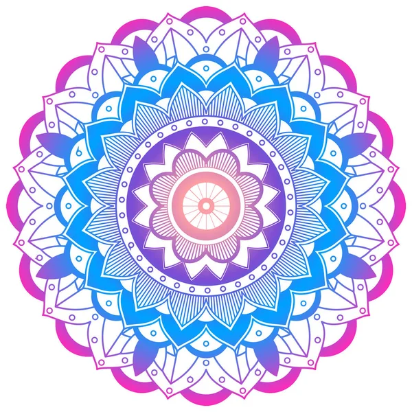 Diseño del patrón Mandala sobre fondo blanco — Archivo Imágenes Vectoriales