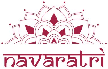 Navaratri festivali için poster tasarımı