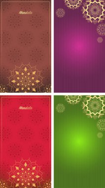 Mandala tasarımlı arkaplan şablonu