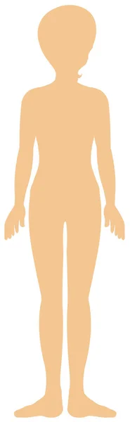 Silueta del cuerpo humano — Vector de stock