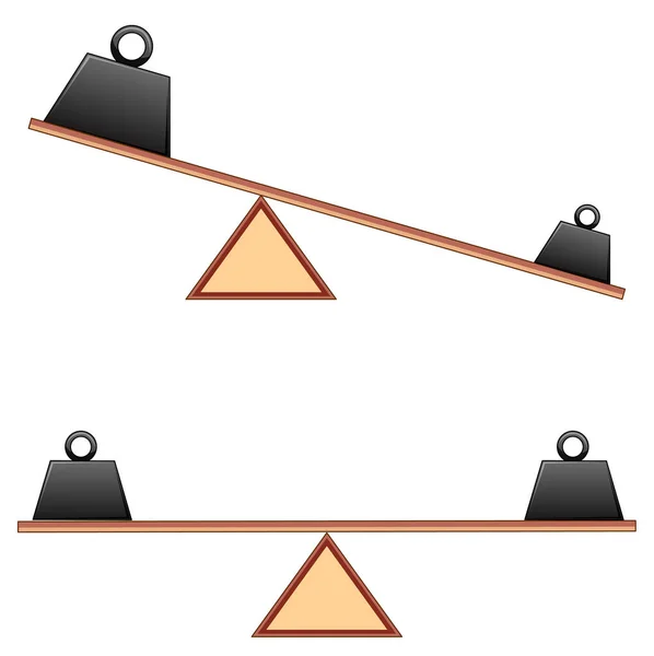 Діаграма, що показує вагу променів — стоковий вектор