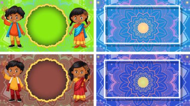 Mandala tasarımlı arkaplan şablonu