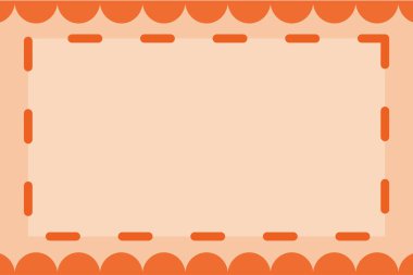 Turuncu çerçeveli arkaplan şablonu