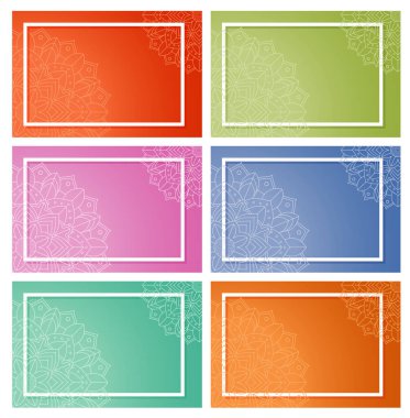 Mandala desenli arkaplan şablonları