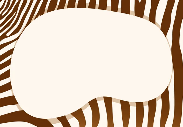 Achtergrond template met zebra patroon ontwerpen — Stockvector
