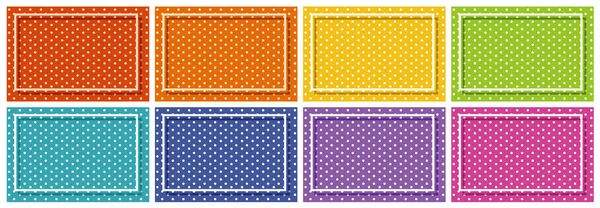 Background template with polka dot patterns — Stock Vector