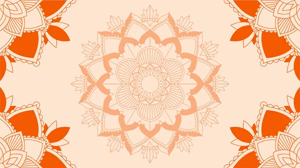 Mandala tasarımlı arkaplan şablonu — Stok Vektör