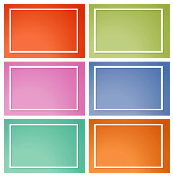 Background templates with frames — Stock Vector