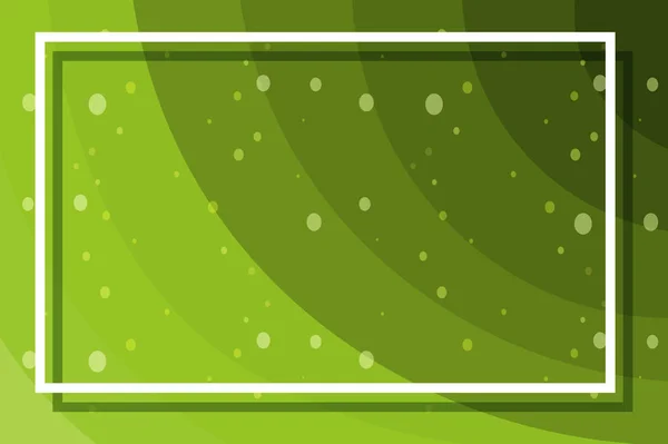 Fundal verde cu cadru alb — Vector de stoc