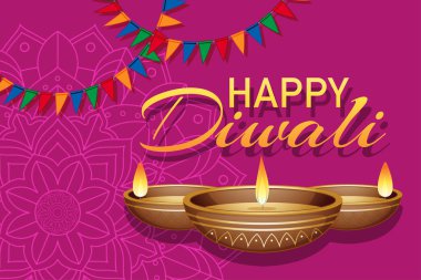 Mutlu Diwali için poster tasarımı