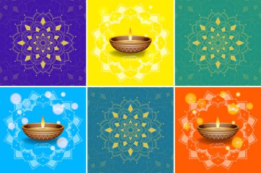 Mandala tasarımlı arkaplan şablonu