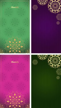 Mandala tasarımlı arkaplan şablonu