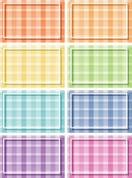 Frame template with plated colors — Stock Vector