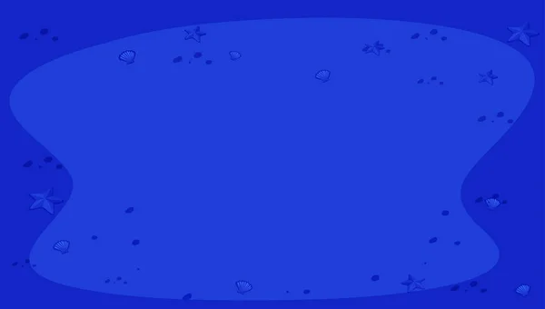 Diseño de fondo con concha y estrella de mar — Vector de stock