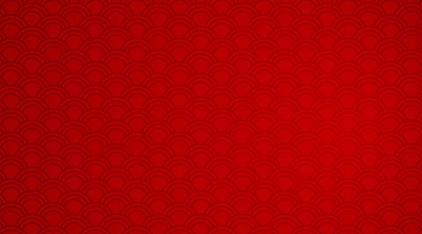 Plantilla de fondo rojo con patrones de onda — Vector de stock