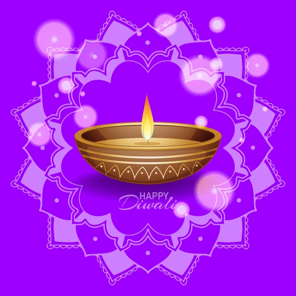 Hintergrund Mandala Patter n und Licht — Stockvektor