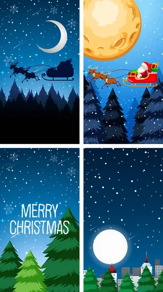 Modèles de fond avec le thème de Noël — Image vectorielle