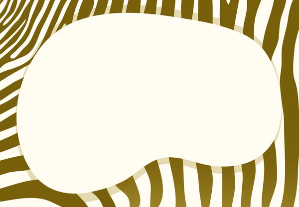 Achtergrondsjabloon met bruine zebra patronen — Stockvector