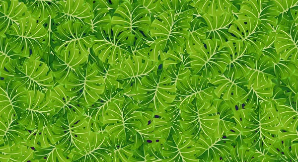 Szablon tło z zielonych liści — Wektor stockowy
