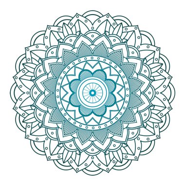 İzole edilmiş arkaplanda mandala desenleri