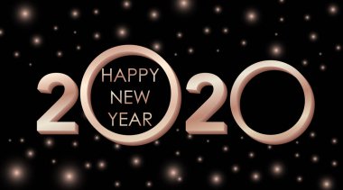 2020 için mutlu yeni yıl arkaplan tasarımı