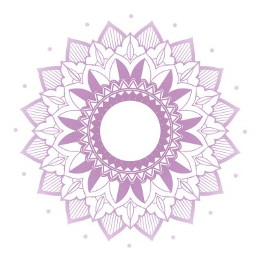 İzole edilmiş arkaplanda mandala desenleri