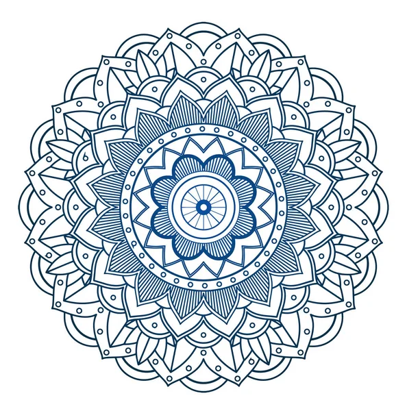 Mandala patronen op geïsoleerde achtergrond — Stockvector