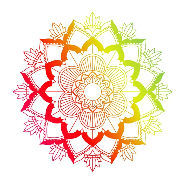 Mandala minták izolált háttérrel — Stock Vector