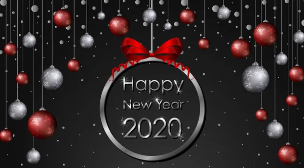 Poster design for New Year 2020 — Stock Vector