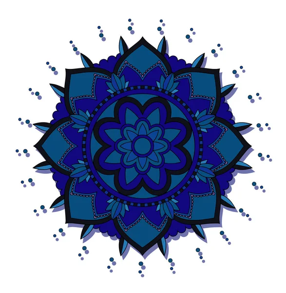 Mandala mönster på isolerad bakgrund — Stock vektor