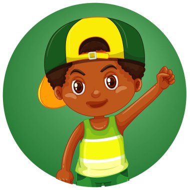 Arkaplanda sevimli bir çocuk var.