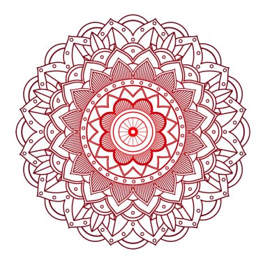 İzole edilmiş arkaplanda mandala desenleri