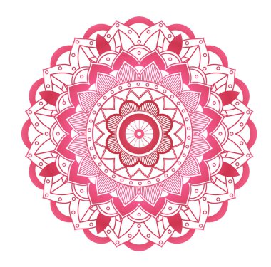İzole edilmiş arkaplanda mandala desenleri