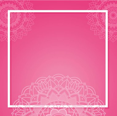 Mandala tasarımlı arkaplan şablonu