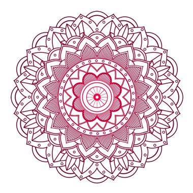 İzole edilmiş arkaplanda mandala desenleri