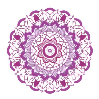 İzole edilmiş arkaplanda mandala desenleri
