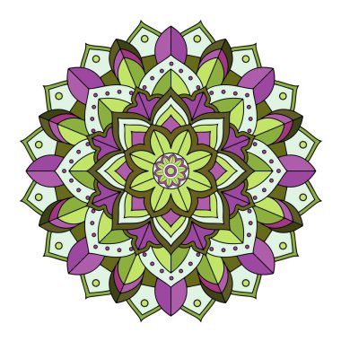 İzole edilmiş arkaplanda mandala desenleri