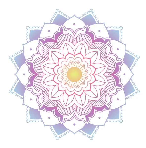 Mandala minták izolált háttérrel — Stock Vector