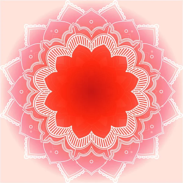 Patrones de mandala sobre fondo rosa — Archivo Imágenes Vectoriales