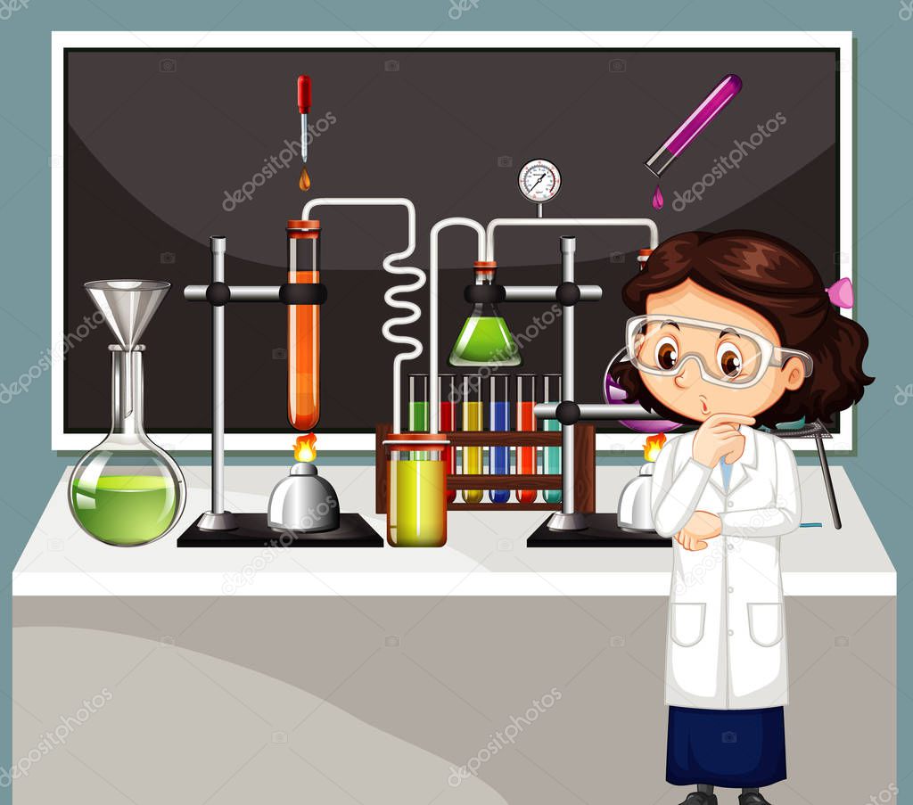 Scientist working in the lab 