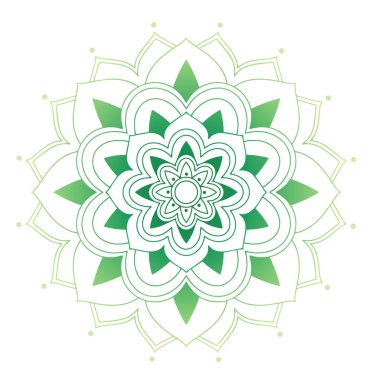 İzole edilmiş arkaplanda mandala desenleri