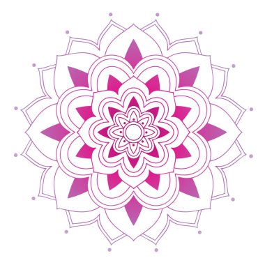 İzole edilmiş arkaplanda mandala desenleri