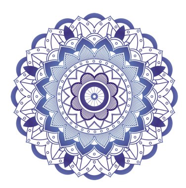 İzole edilmiş arkaplanda mandala desenleri