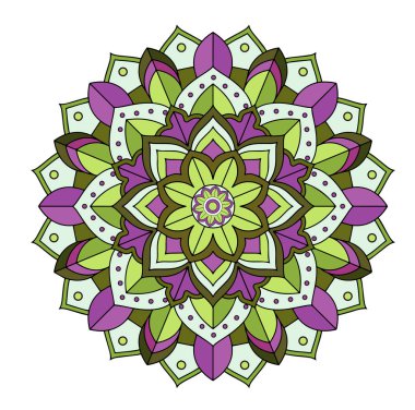 İzole edilmiş arkaplanda mandala desenleri