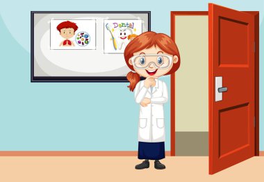 Fen öğrencisinin olduğu sınıf sahnesi.