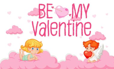 Sevgililer Günü temalı Gökyüzünde Uçan Aşk Tanrısı